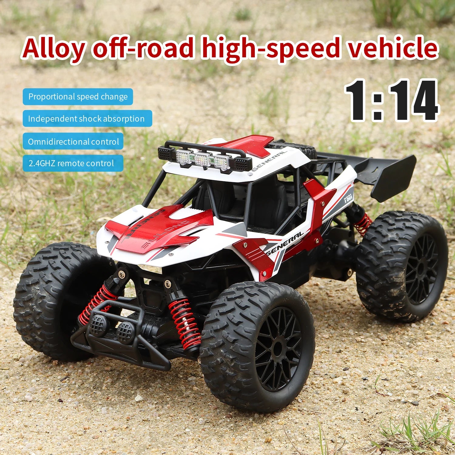 1:14 Alloy RC Car – 25KM/H 2WD Off-Road Remote Control Monster Truck with LED Lights vs. WLtoys 124016 Comparison