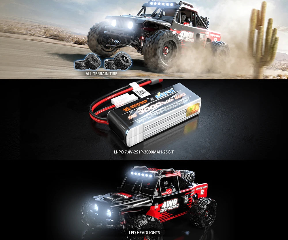 MJX 14210/14209 1:14 RC Car – 80KM/H Brushless 4WD High-Speed Off-Road Drift Monster Truck vs. WLtoys 144010