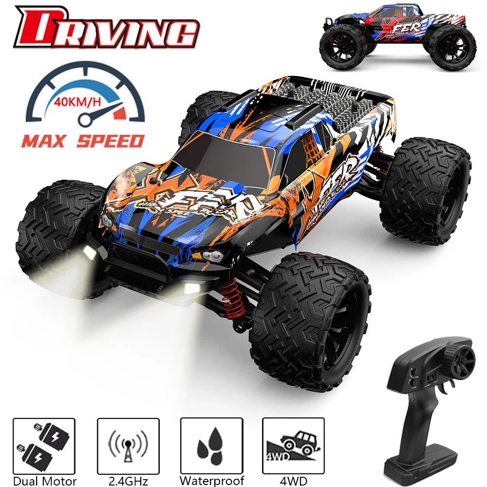 1:16 Scale 4WD 40KM/H RC Buggy – Off-Road Drift Truck with LED Lights for Kids