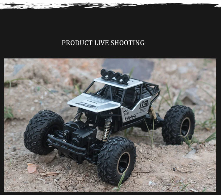 High-Performance 1:16 RC Rock Crawler – 4WD Off-Road Truck with LED Lights and Remote Control vs. WLtoys