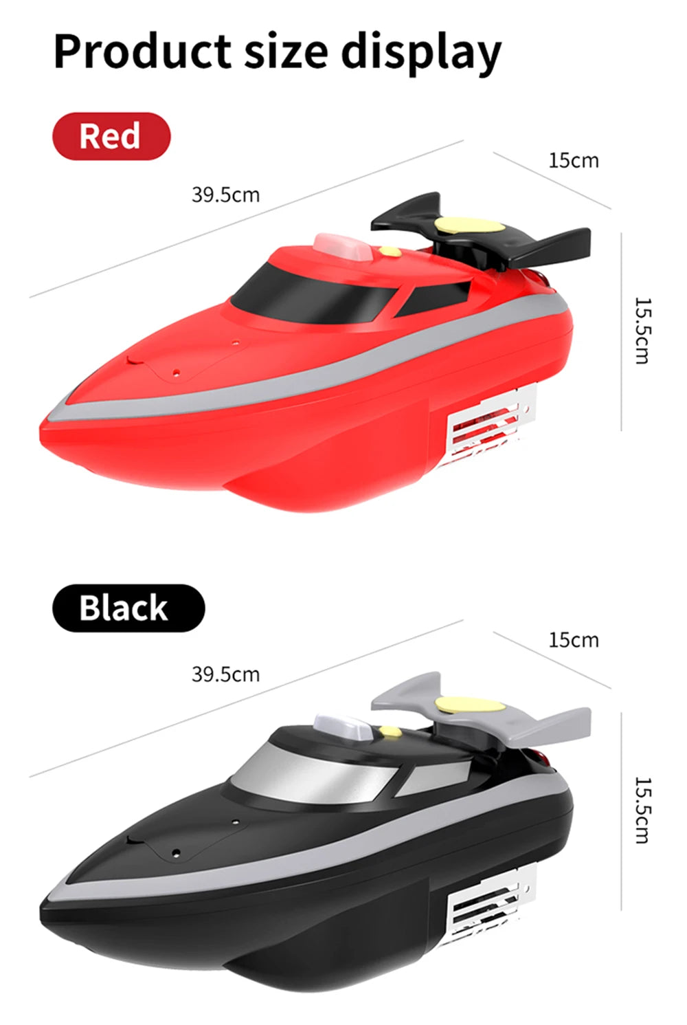 HJ807 2.4G RC Fishing Boat – Remote Control Long-Distance Bait Boat for Nesting and Trawling