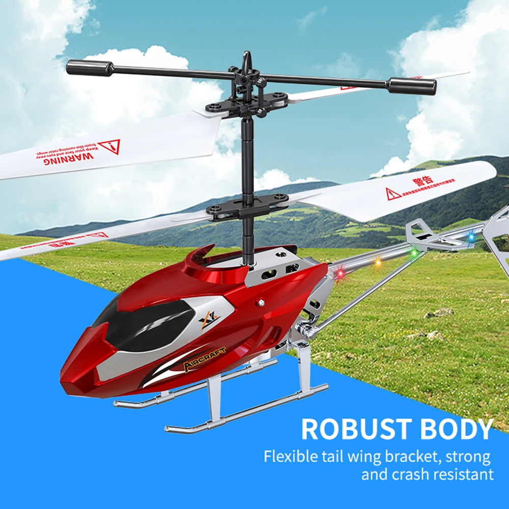 XK912 RC Helicopter – 2.5CH Infrared Remote Control with Light, Alloy Aircraft Toy for Children