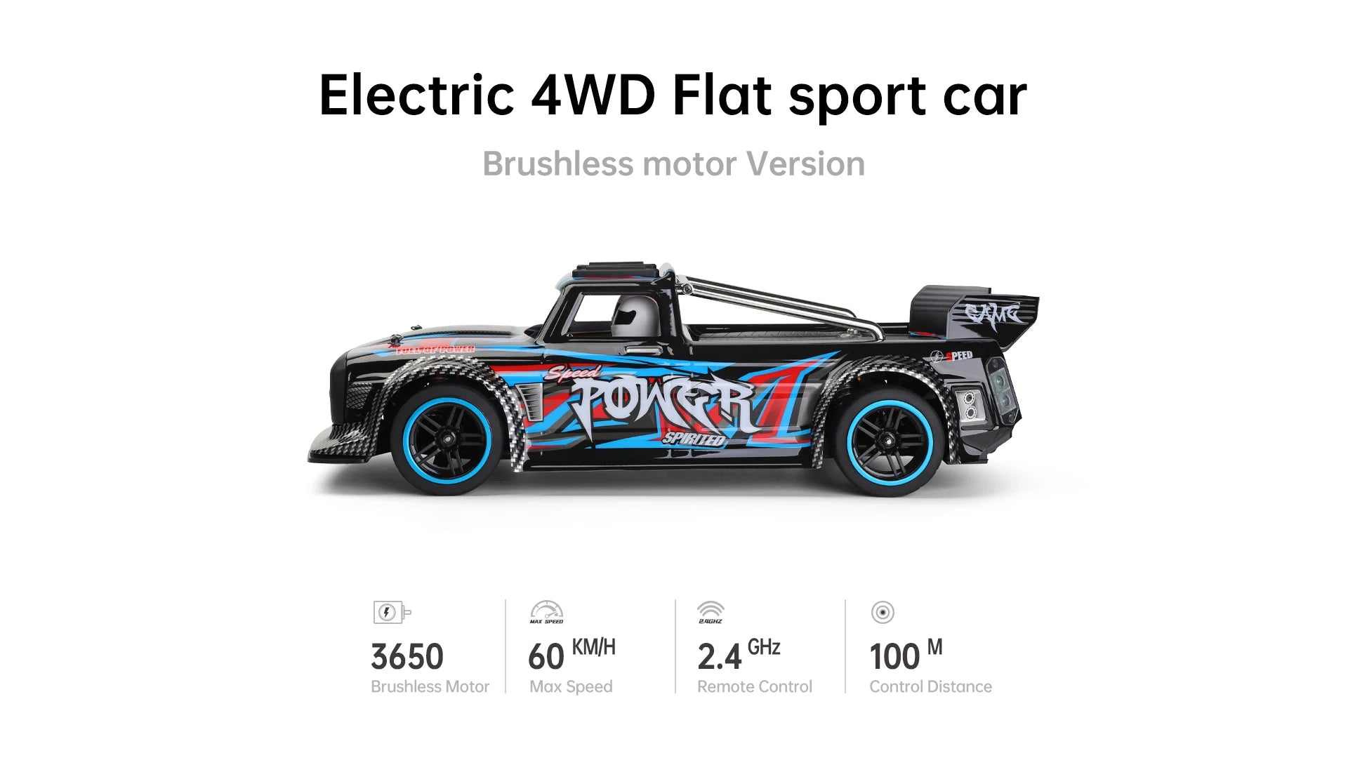 WLtoys 104072 1:10 RC Car – 60KM/H 4WD Electric High-Speed Off-Road Drift Car with 2.4G Remote for Children