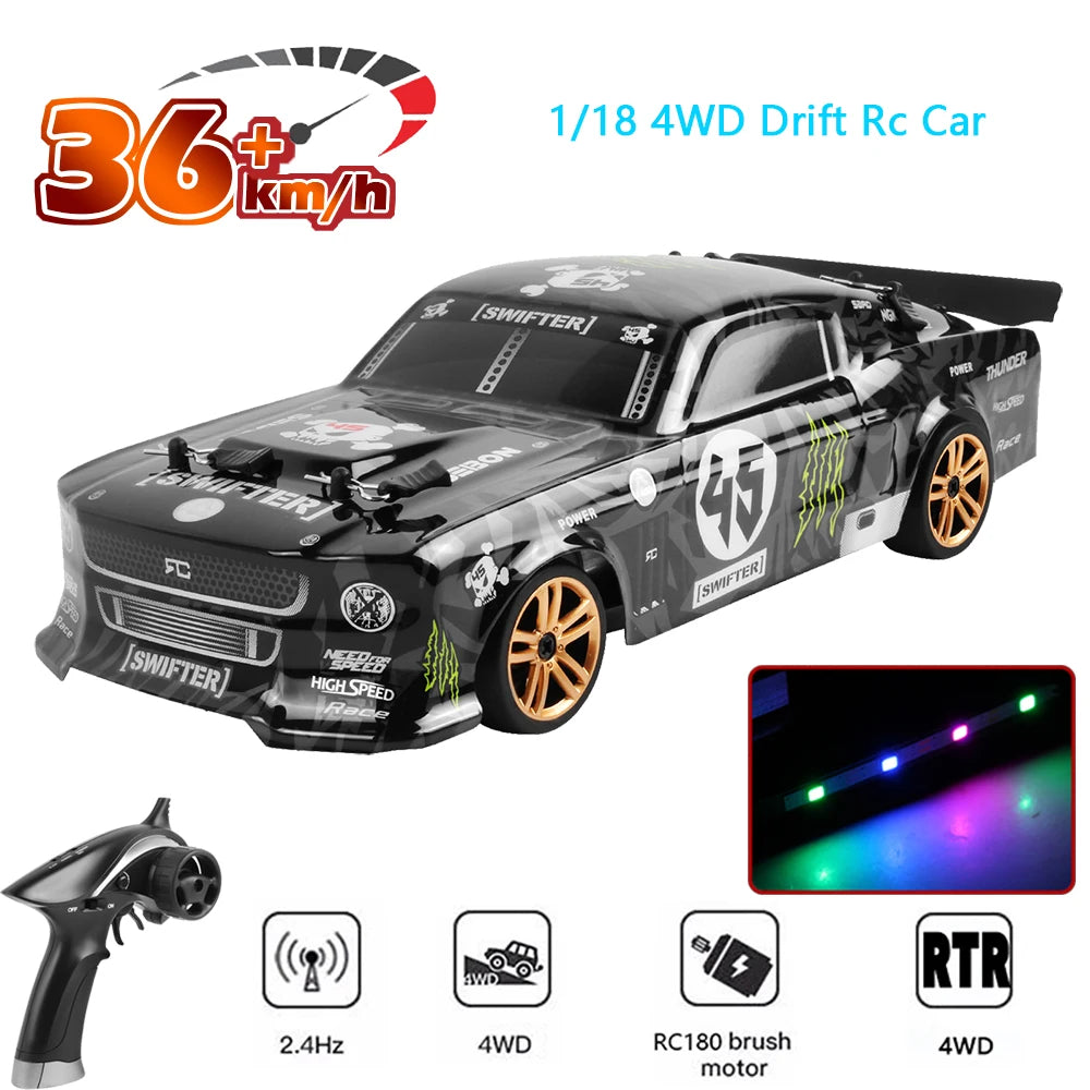 HBX 2188A 1:18 RC Car – 4WD 36KM/H High-Speed Drift Race Car vs. WLtoys 284131