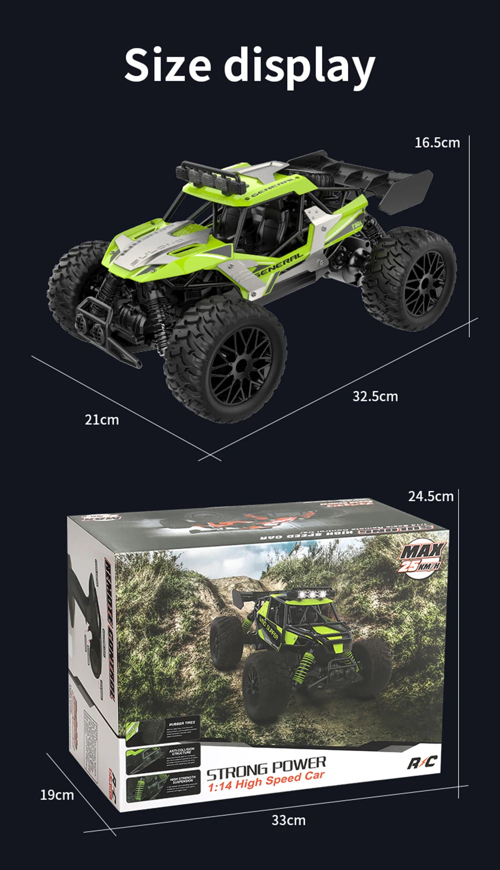 1:14 Alloy RC Car – 25KM/H 2WD Off-Road Remote Control Monster Truck with LED Lights vs. WLtoys 124016 Comparison