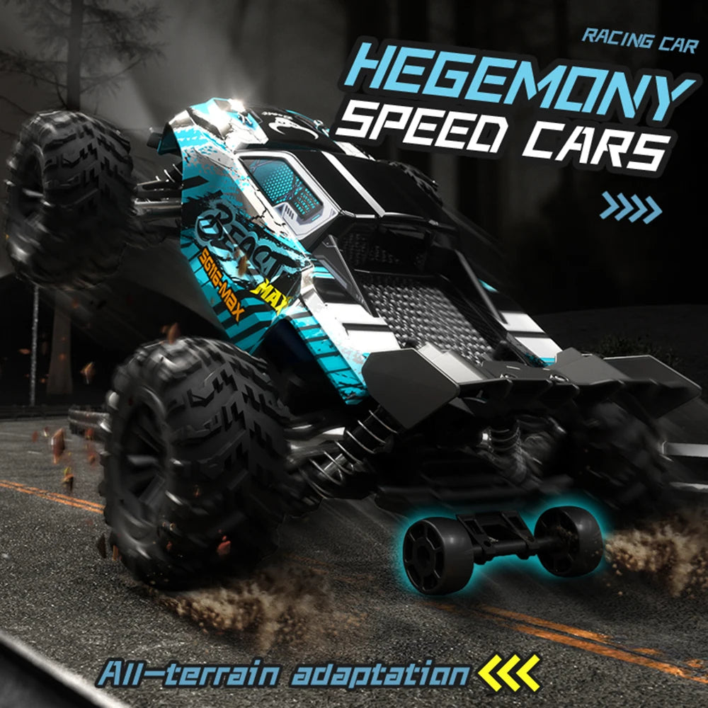 1:16 ZLL SG116MAX RC Car – 80KM/H 4WD High-Speed Off-Road Drift Monster Truck with LED Lights, Remote Control vs WLtoys 144001