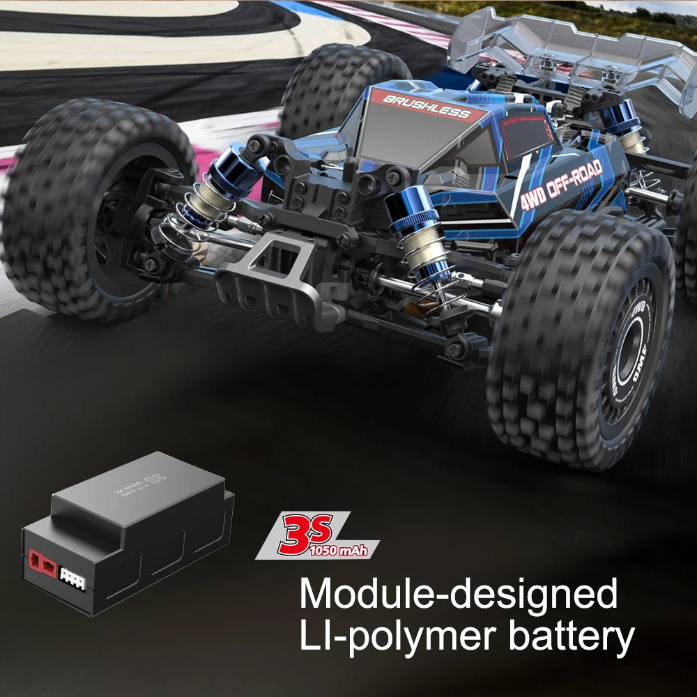 MJX Hyper Go 16207/16208/16210 1/16 RC Car – 70KM/H Brushless 4WD High-Speed Off-Road Drift Truck for Kids vs WLtoys 144010