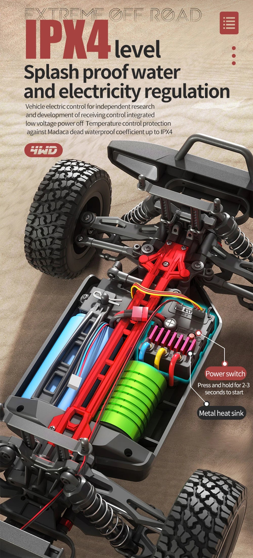 High-Speed 16104PRO 1:16 RC Car – 70KM/H or 50KM/H 4WD Drift Monster Truck vs. WLtoys 144001