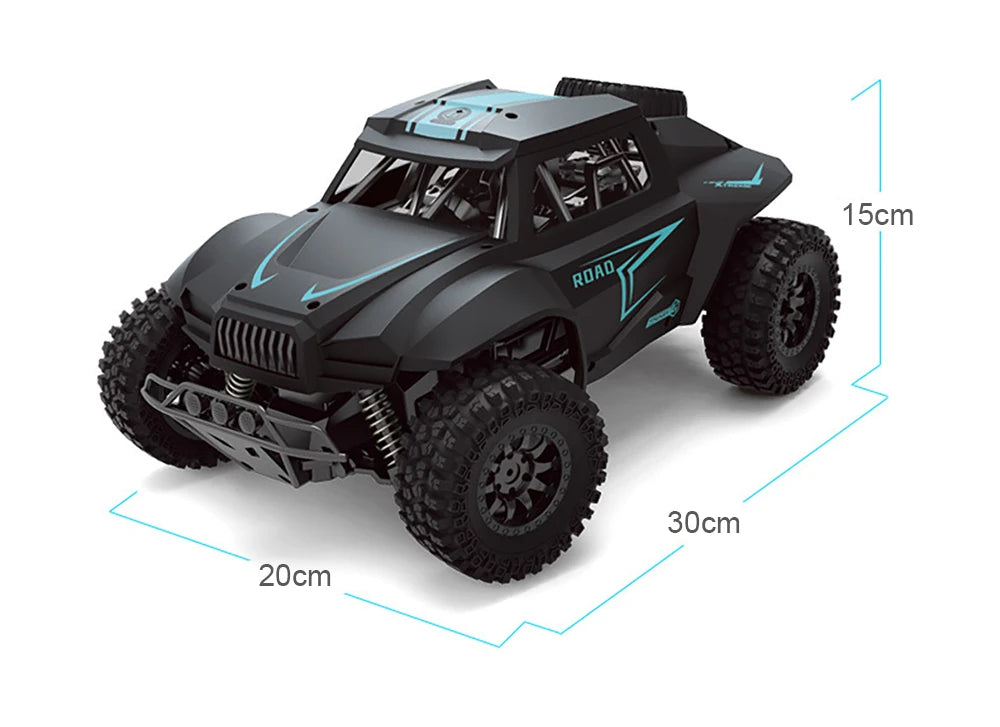 1:12 Scale RC Car – 2WD High-Speed All-Terrain Electric Toy with Rechargeable Battery for Kids and Adults