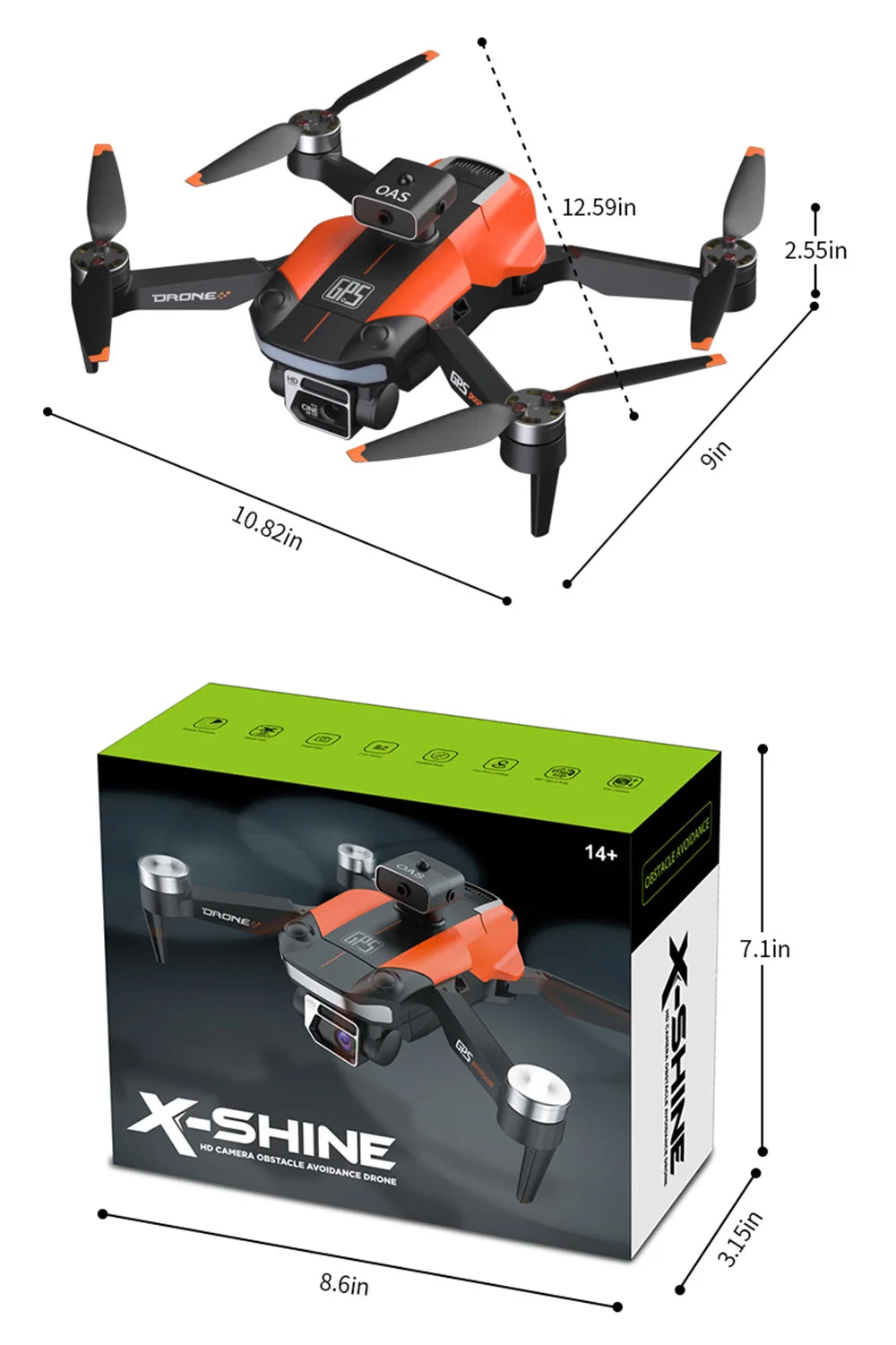 JRC X26 720P Dual Camera Drone – GPS, 5G WIFI, Visual Obstacle Avoidance, Brushless Motor, Professional FPV Quadcopter