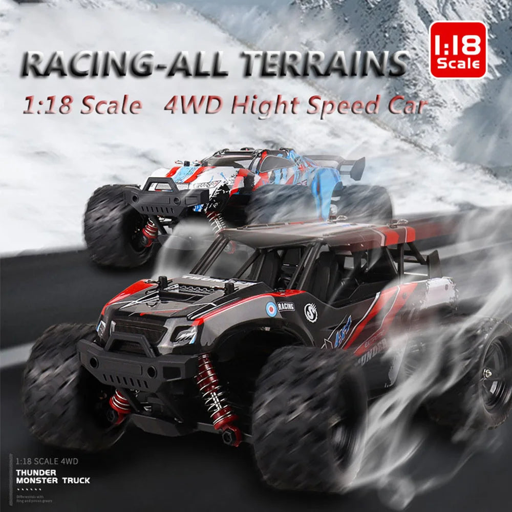 1:18 4WD Remote Control Car – 2.4GHz High-Speed Racing All-Terrain Off-Road Truck, Perfect Toy for Children’s Gifts