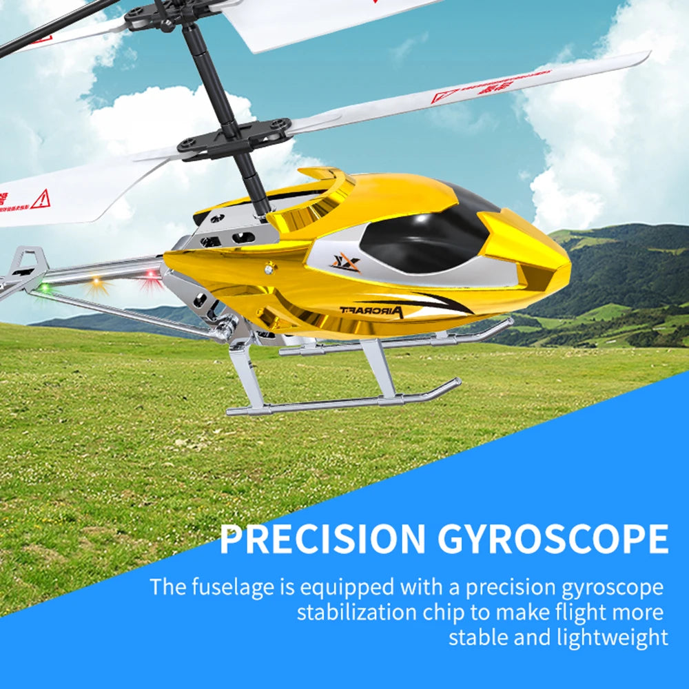 XK912 RC Helicopter – 2.5CH Infrared Remote Control with Light, Alloy Aircraft Toy for Children