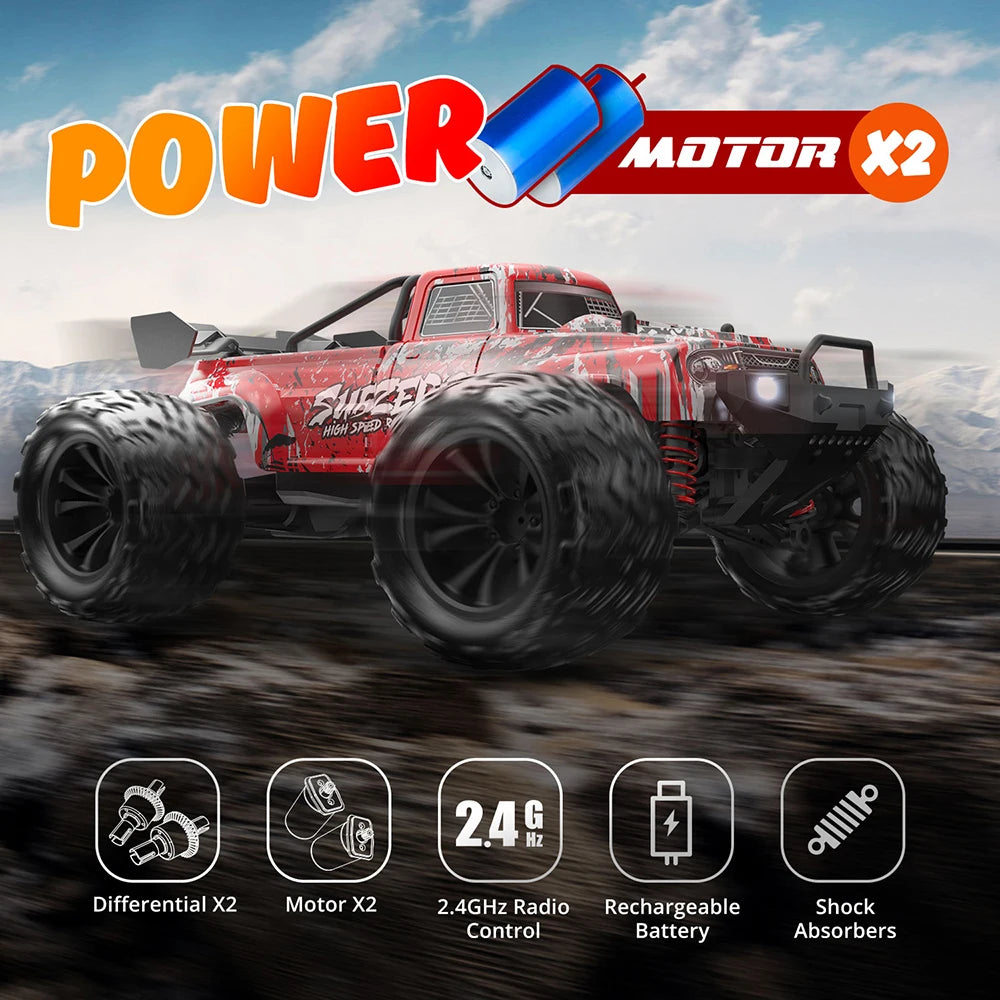 1:16 4WD RC Car – 40KM/H High-Speed Drift Off-Road Car with 2.4G Radio Control – Perfect Toy for Kids