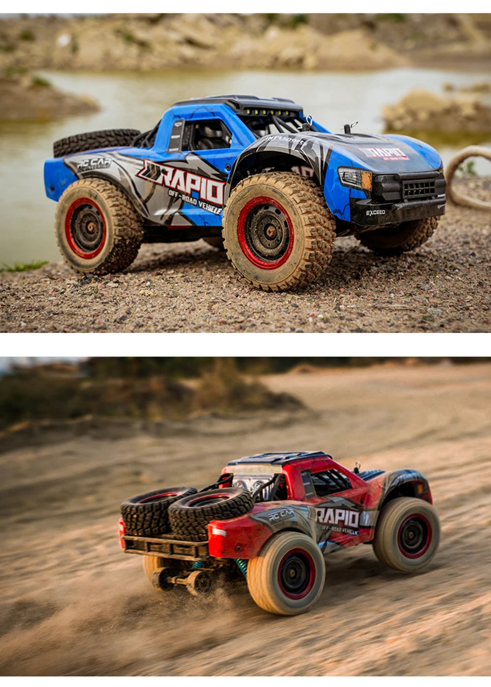 Q130 1:14 RC Car – 70KM/H 4WD High-Speed Drift Monster Truck with Light and Brushless Motor, Remote Control Car for Adults and Kids