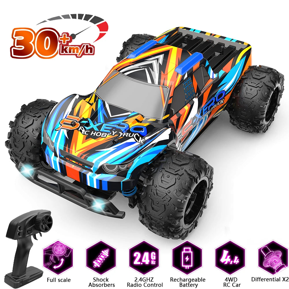 ENOZE 8600E 1:22 RC Car – 30KM/H 4WD Off-Road Race Car with 2.4G Remote Control for High-Speed Drifting