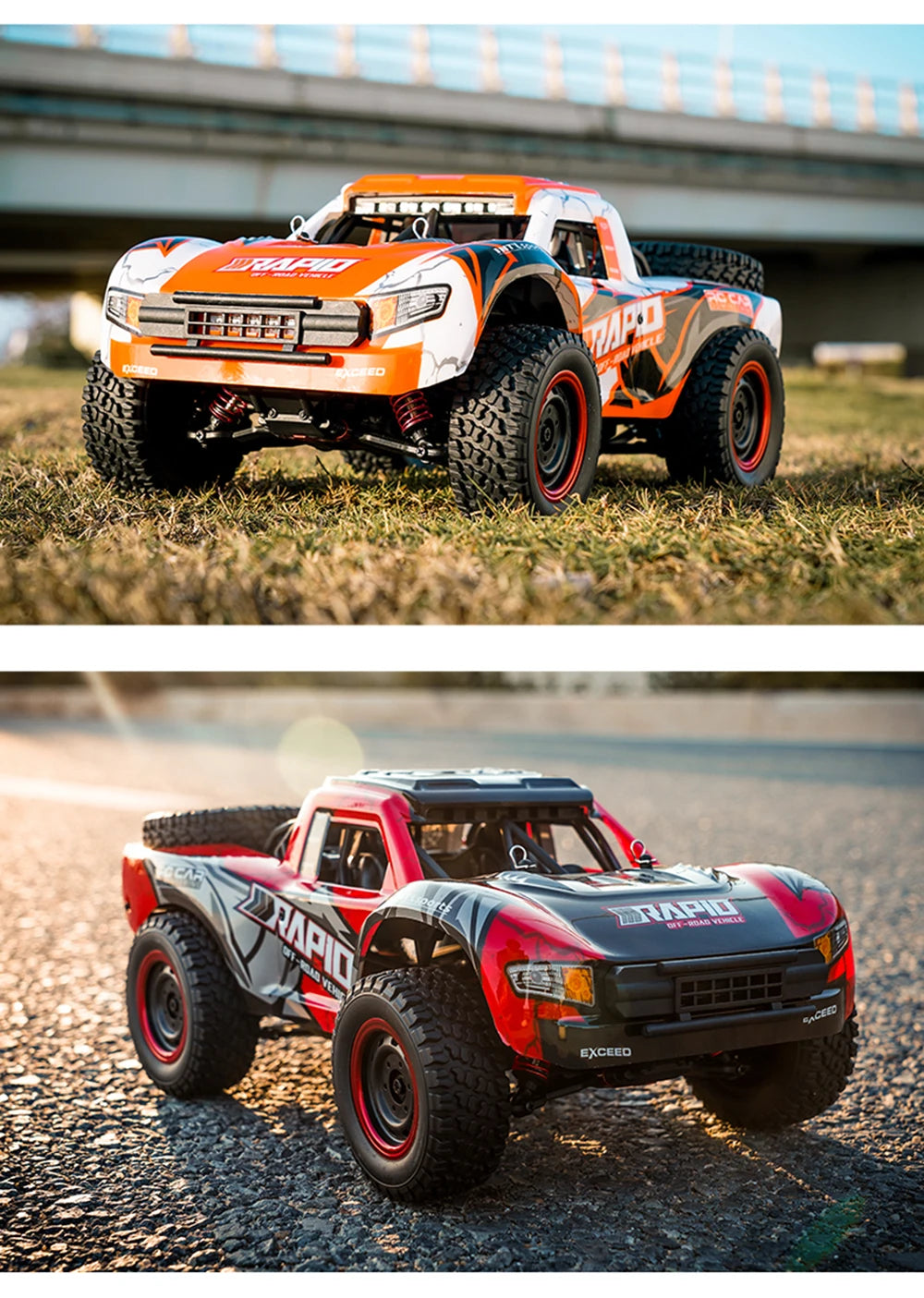 Q130 1:14 RC Car – 70KM/H 4WD High-Speed Drift Monster Truck with Light and Brushless Motor, Remote Control Car for Adults and Kids