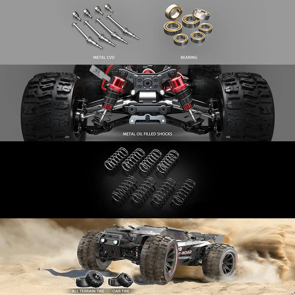 MJX 14210/14209 1:14 RC Car – 80KM/H Brushless 4WD High-Speed Off-Road Drift Monster Truck vs. WLtoys 144010