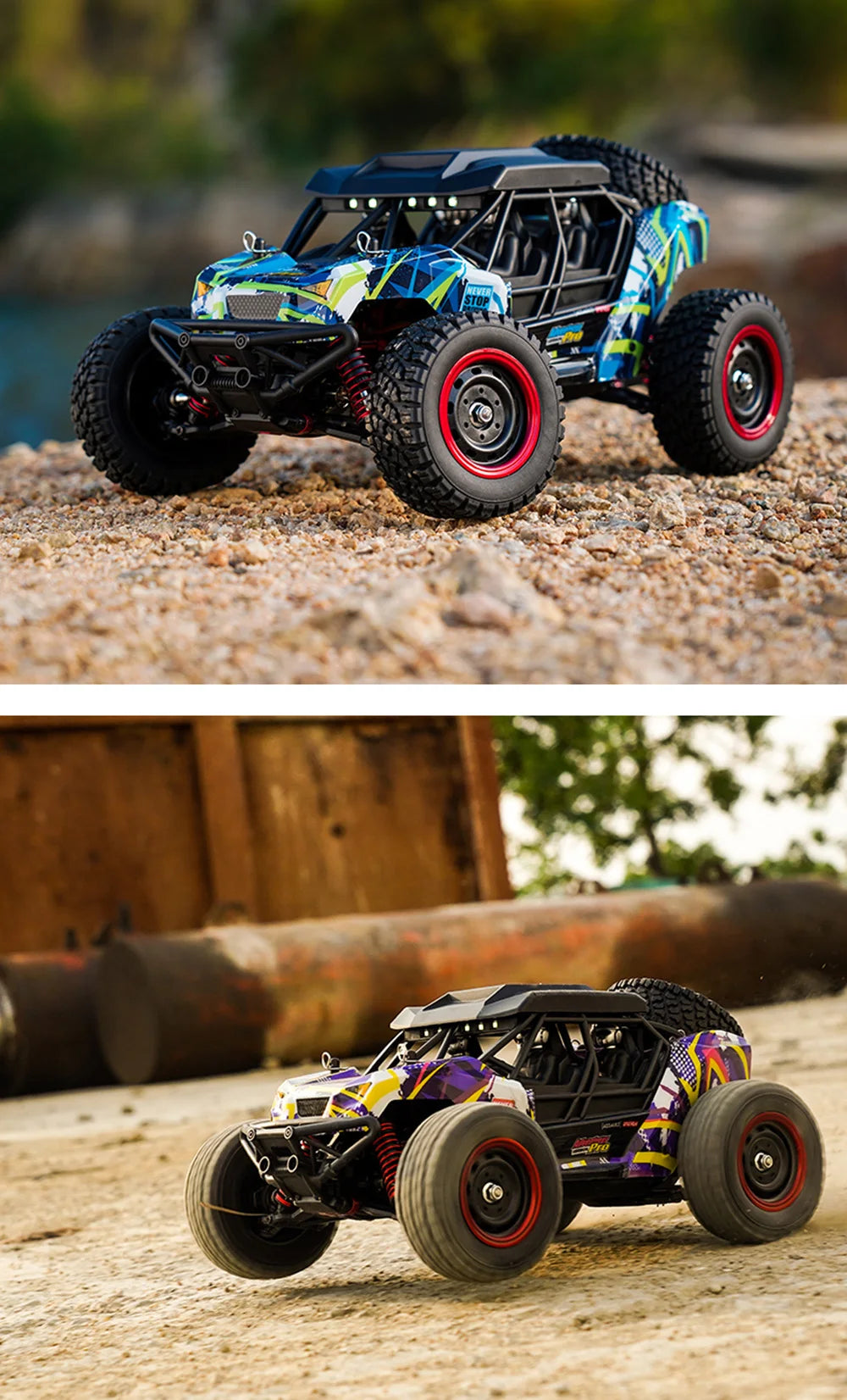 16106PRO 1:16 70KM/H 4WD RC Car With LED Remote Control Off-road Cars High Speed Drift Monster Truck vs Wltoys 144001 Kid Toys