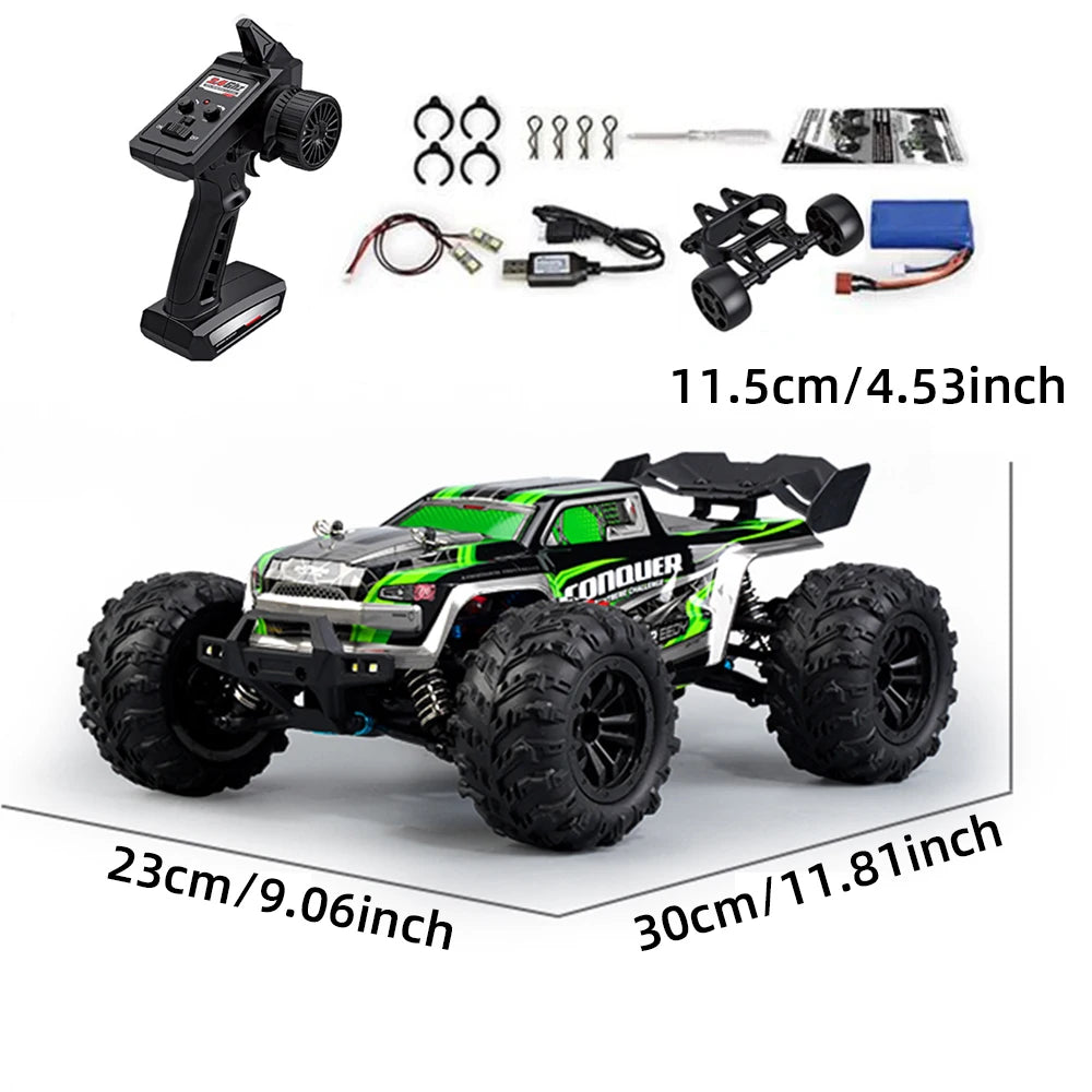 2024 New 1:16 Scale RC Cars – 50KM/H High-Speed Off-Road Monster Truck, 2.4G 4WD Remote Control Car Toys for Boys