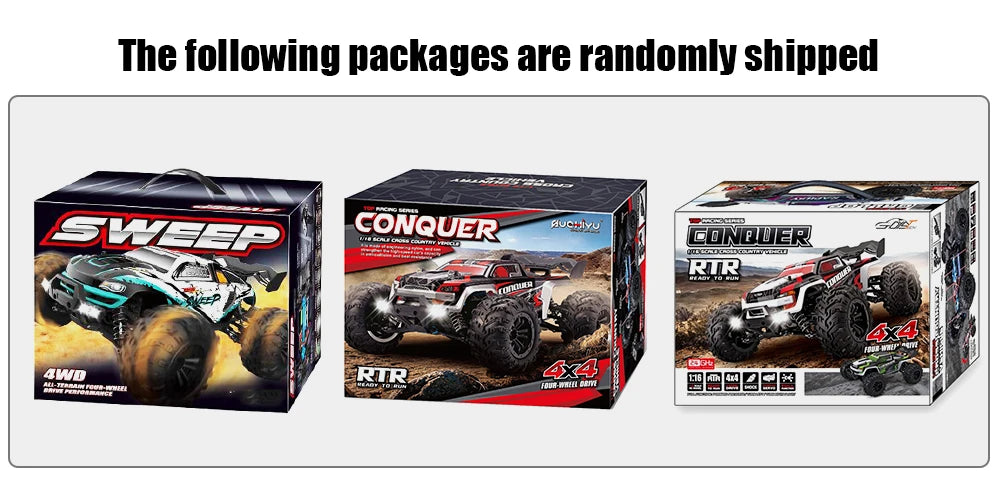 2024 New 1:16 Scale RC Cars – 50KM/H High-Speed Off-Road Monster Truck, 2.4G 4WD Remote Control Car Toys for Boys