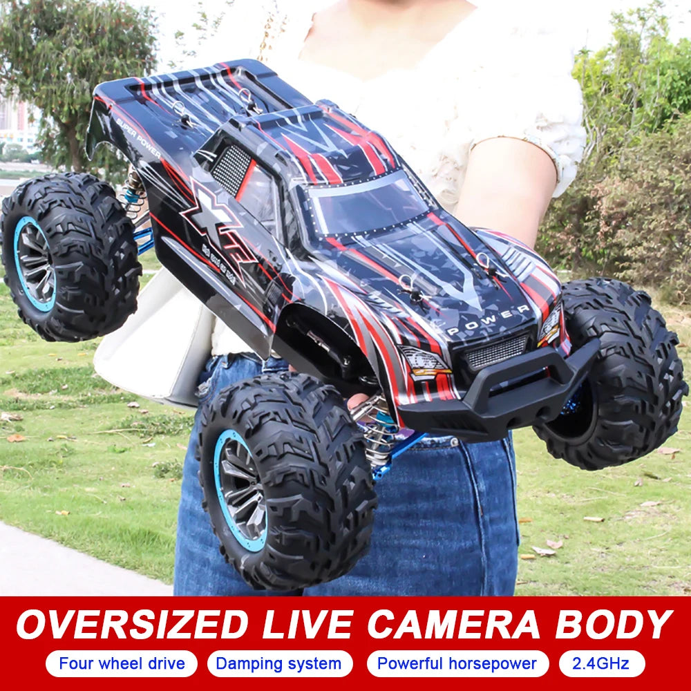 80KM/H XLF F22A RC Car – 1:10 4WD Brushless Motor Monster Truck with 2.4G Remote Control and All-Metal Undercarriage