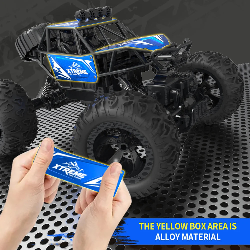 Q145 4WD RC Car – Off-Road Buggy with LED Lights and 2.4G Radio Remote Control, Perfect Toy for Boys and Children