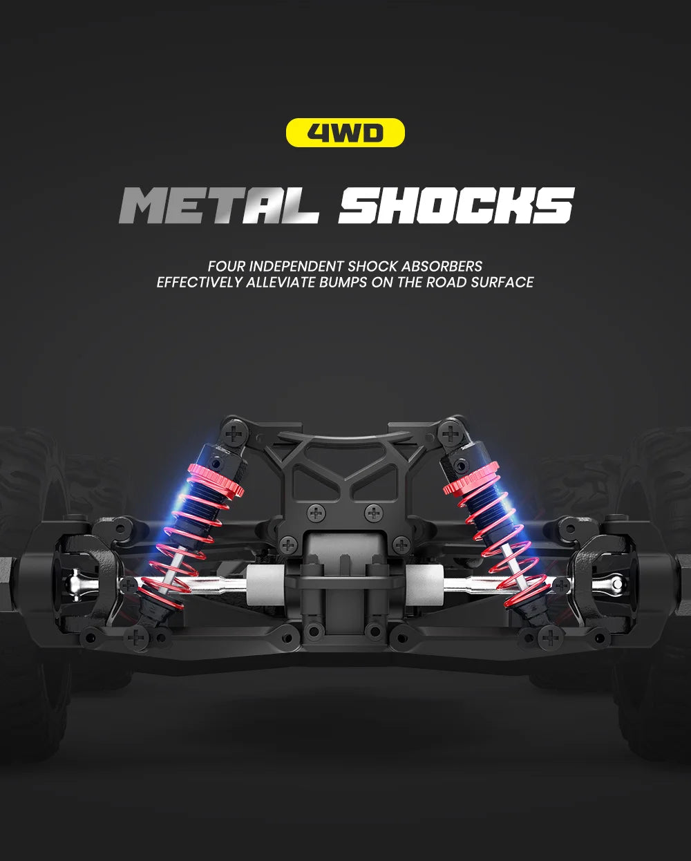 High-Speed EONZE 1:18 4WD RC Car – 40KM/H Electric Drift Monster Truck with Hydraulic Shocks, Perfect for Kids’ Toys