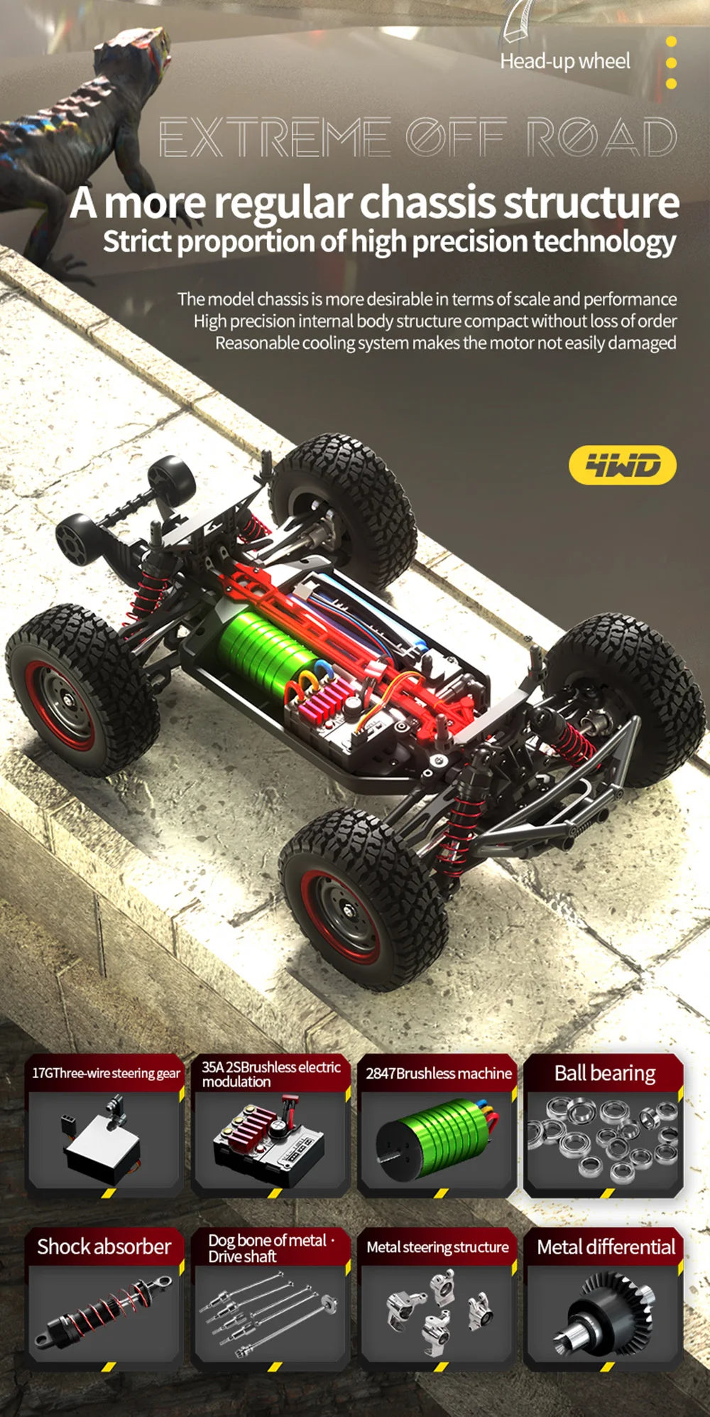 16106PRO 1:16 70KM/H 4WD RC Car With LED Remote Control Off-road Cars High Speed Drift Monster Truck vs Wltoys 144001 Kid Toys