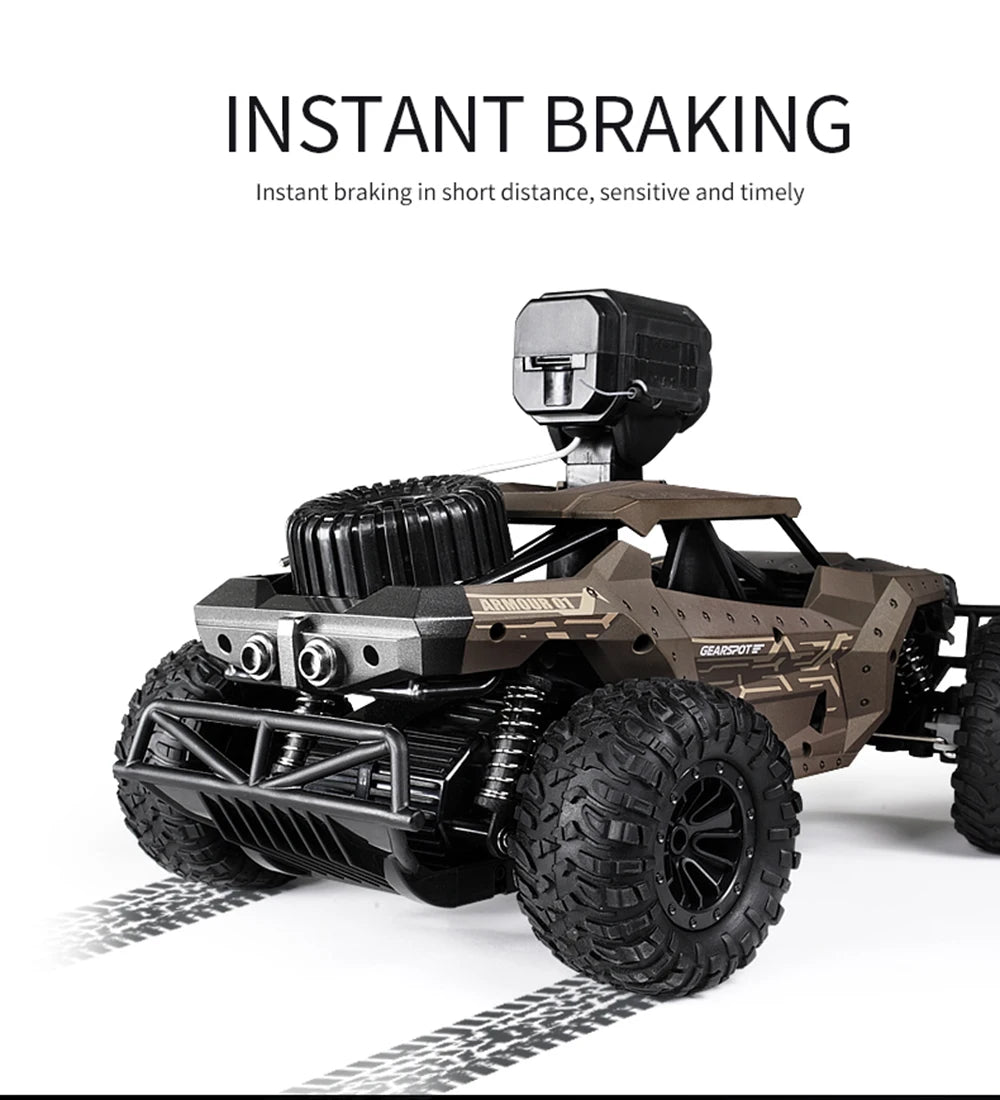 High-Speed RC Car with 720P HD FPV Camera – 1/16 Scale Off-Road Remote Control Monster Truck for Kids and Adults