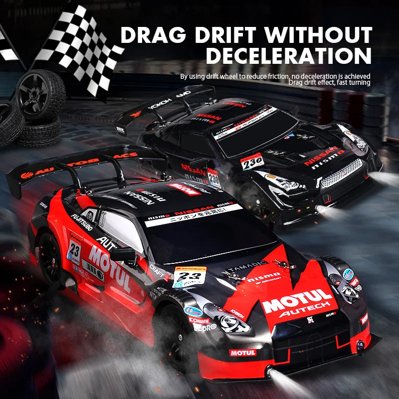 GTR Model 1:16 RC Drift Car – 2.4G 4WD Electric High-Speed Remote Control Vehicle for Children