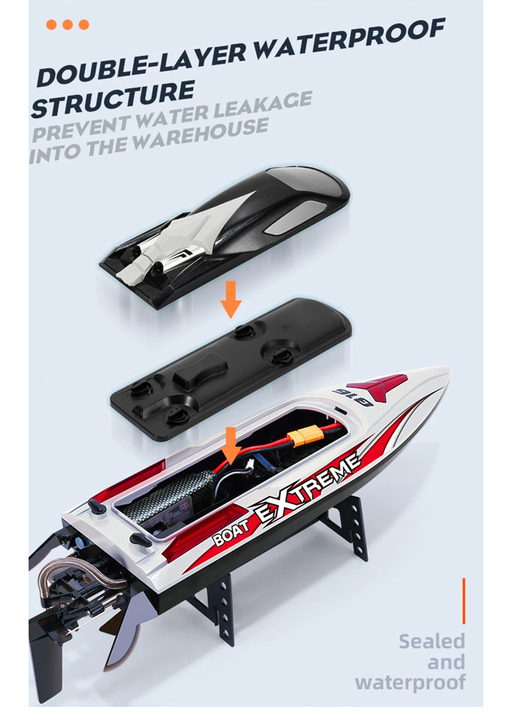 HJ816 High-Speed RC Boat – 2.4GHz Brushless Motor, 55KM/H Racing Model, Remote Control Speedboat vs WLtoys WL916