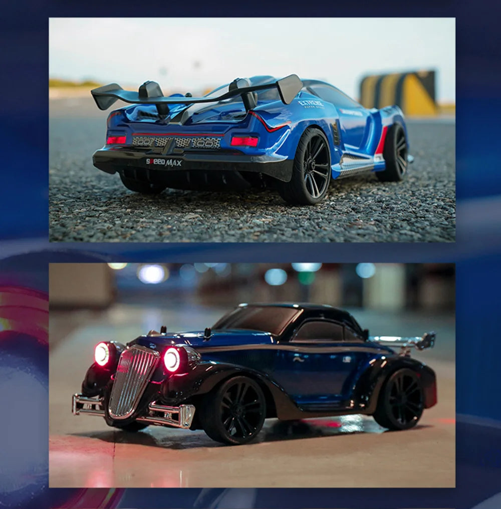 Q117 1:16 RC Drift Car – High-Speed Off-Road Racer with LED Lights vs. WLtoys 144001