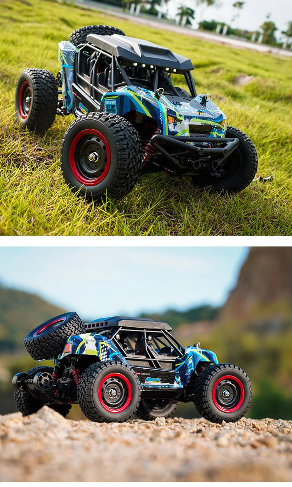 16106PRO 1:16 70KM/H 4WD RC Car With LED Remote Control Off-road Cars High Speed Drift Monster Truck vs Wltoys 144001 Kid Toys