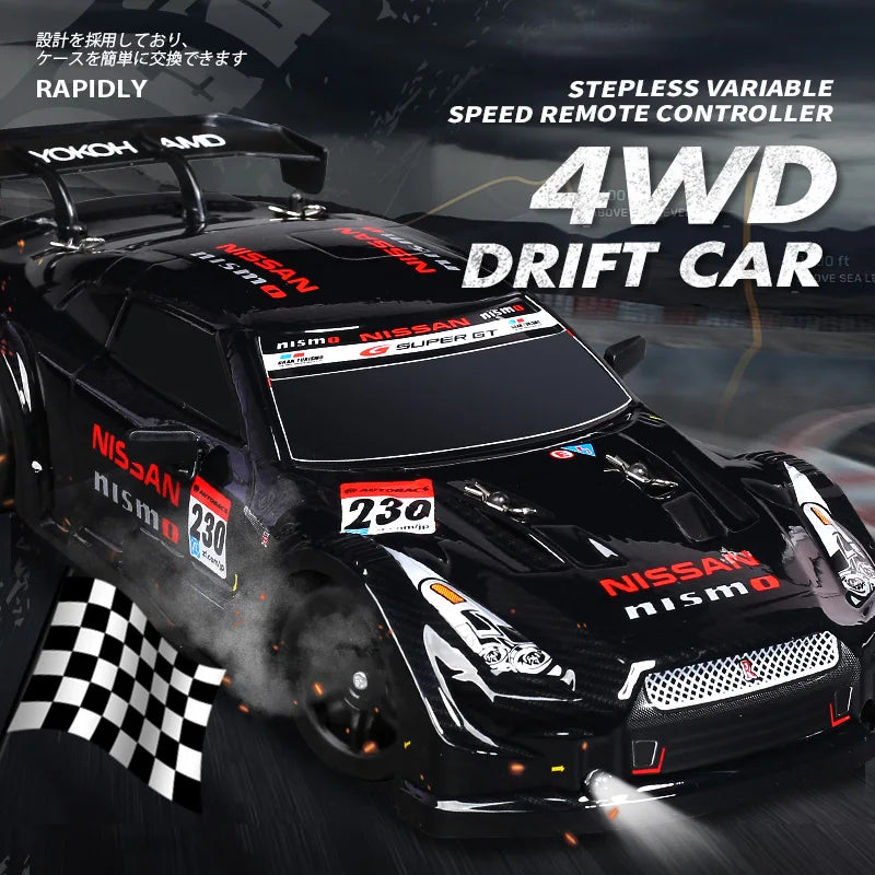 GTR Model 1:16 RC Drift Car – 2.4G 4WD Electric High-Speed Remote Control Vehicle for Children