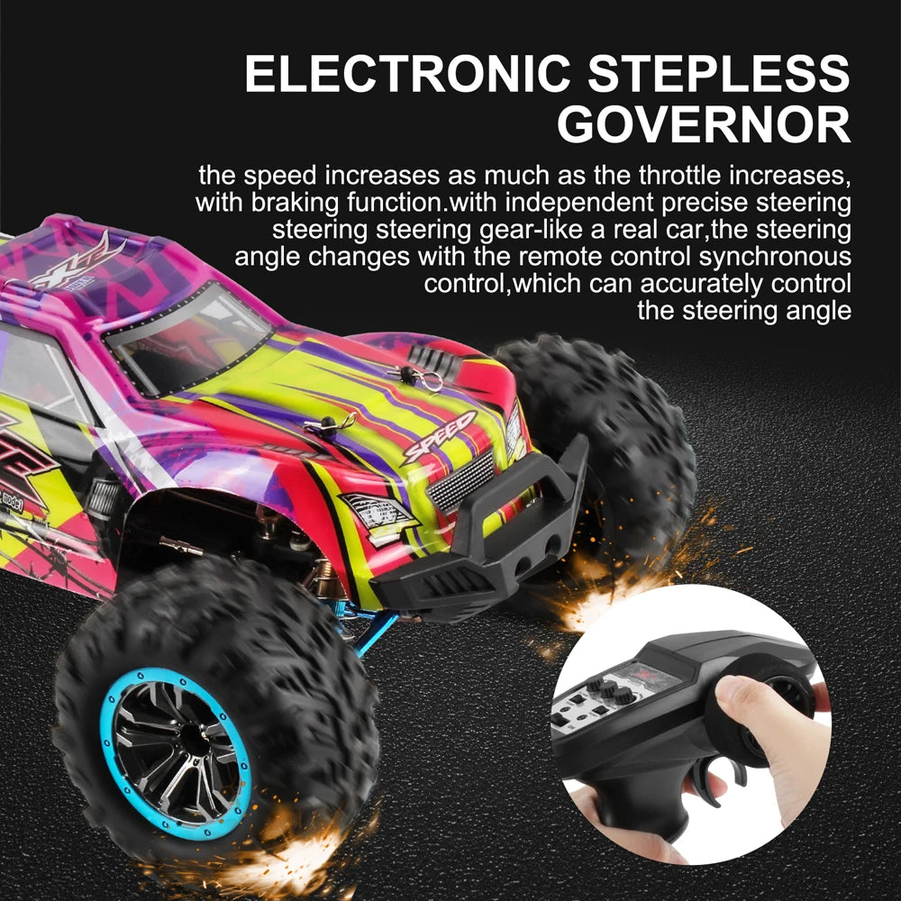 80KM/H XLF F22A RC Car – 1:10 4WD Brushless Motor Monster Truck with 2.4G Remote Control and All-Metal Undercarriage