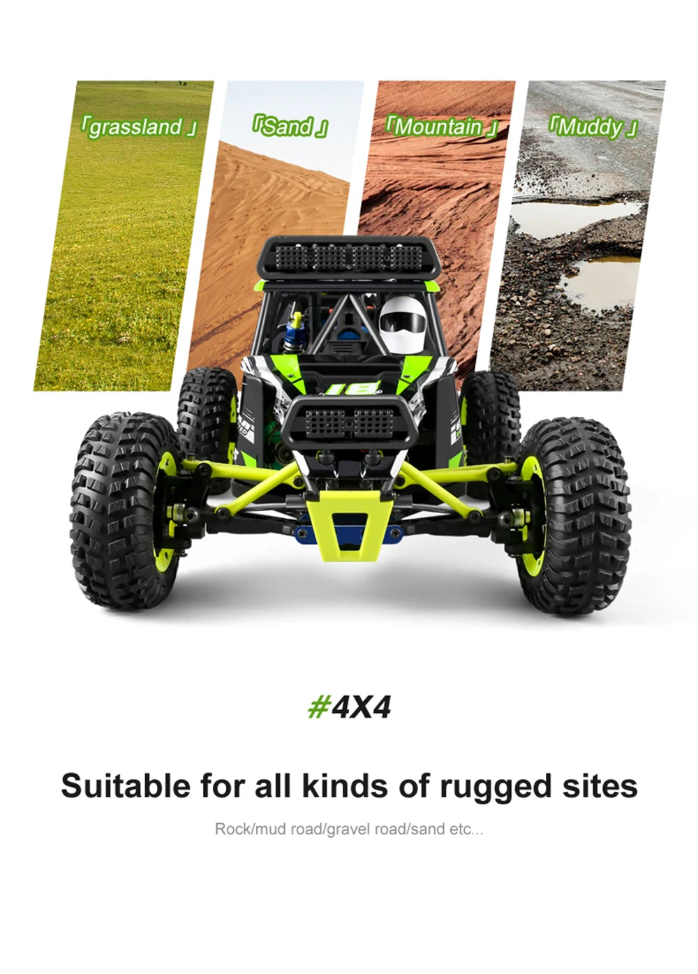 1:12 RC Car – 50KM/H 4WD High-Speed Monster Truck with 2.4G Remote Control, Off-Road Racing Buggy vs Wltoys 144001