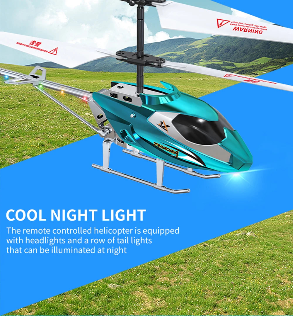 XK912 RC Helicopter – 2.5CH Infrared Remote Control with Light, Alloy Aircraft Toy for Children