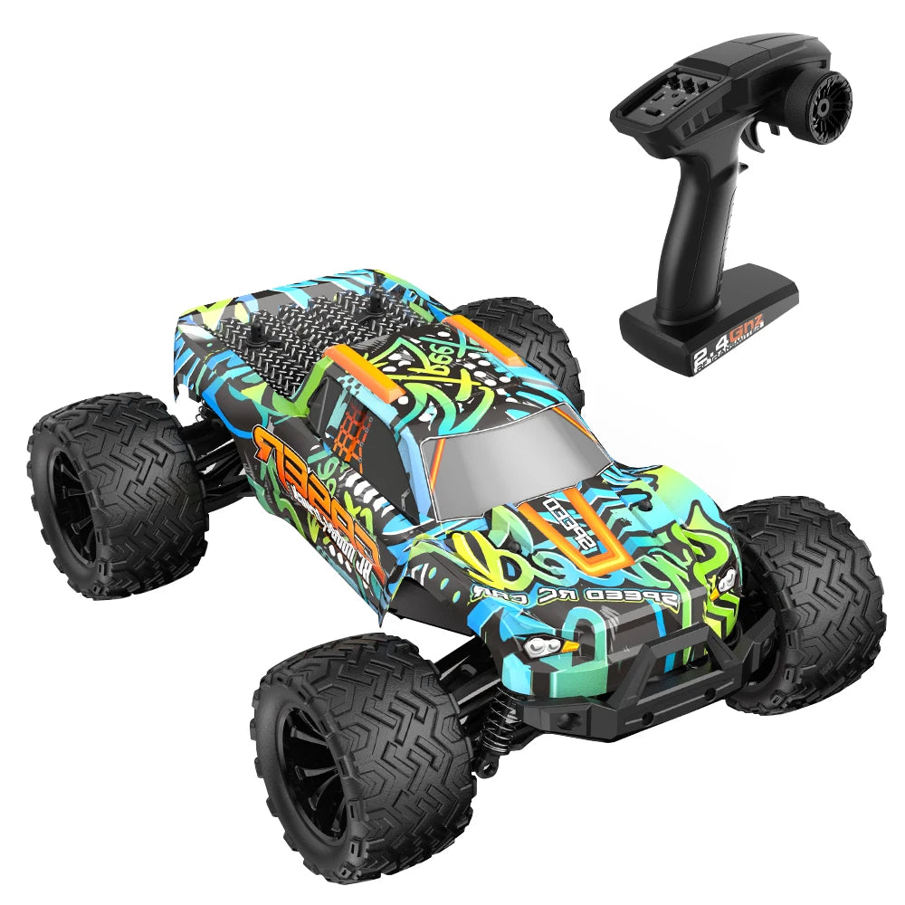 EONZE 001E/002E 1:14 Brushless RC Car – 70KM/H 4WD High-Speed Off-Road Monster Truck with 2.4G Remote Control vs WLtoys 144001