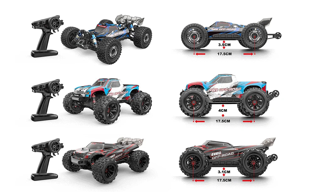 MJX Hyper Go 16207/16208/16210 1/16 RC Car – 70KM/H Brushless 4WD High-Speed Off-Road Drift Truck for Kids vs WLtoys 144010