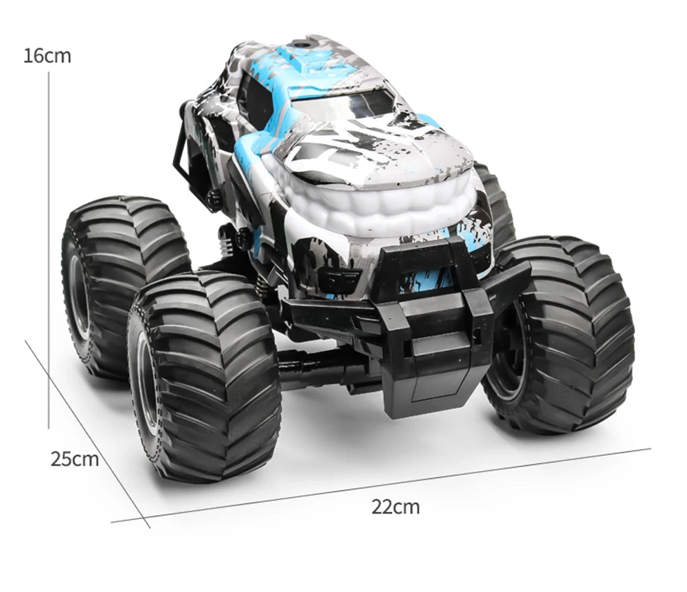 360° Spin Dancing 2WD RC Car – Off-Road Stunt Vehicle with Spray and LED Lights, Drift Monster Truck for Children