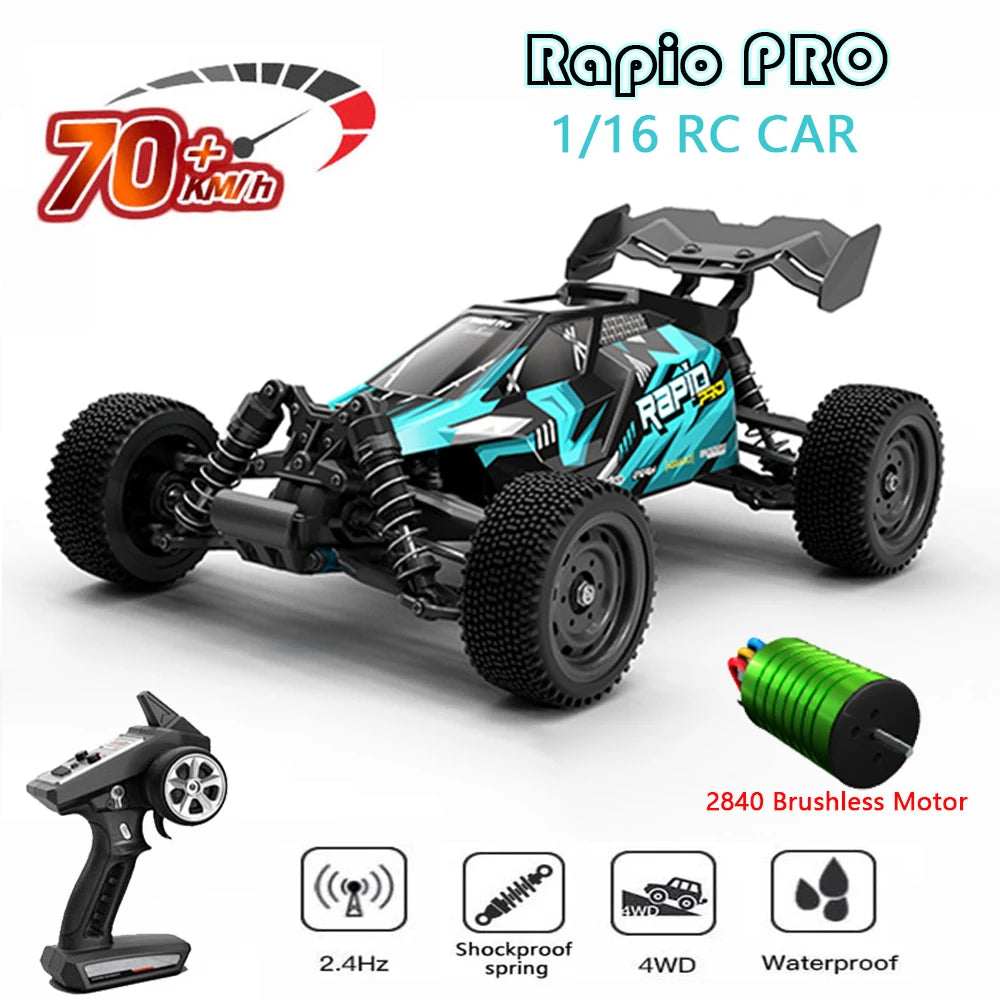 16201PRO 4WD Brushless 70KM/H RC Drift Car – High-Speed Off-Road Racing Beast vs. WLtoys 144010