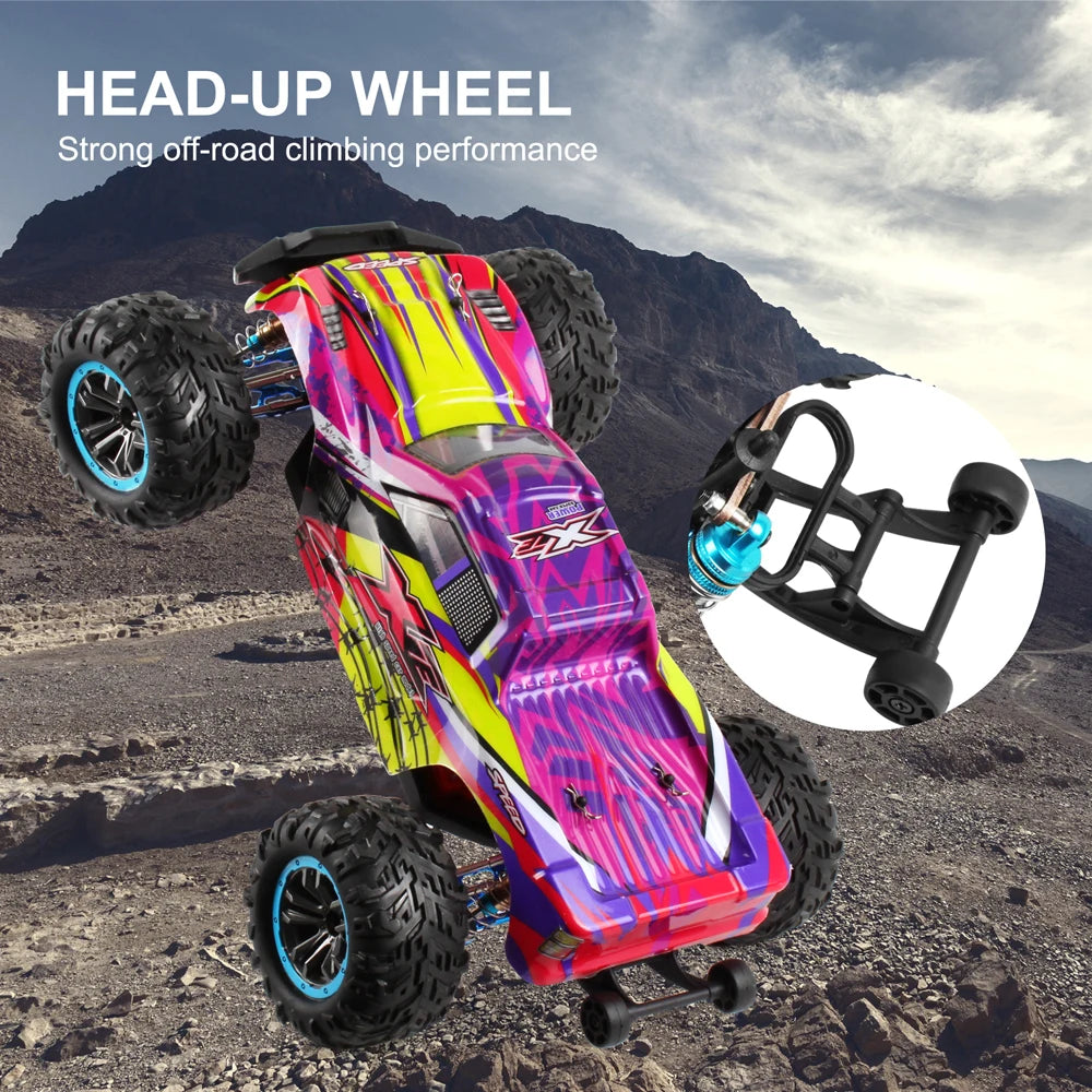 80KM/H XLF F22A RC Car – 1:10 4WD Brushless Motor Monster Truck with 2.4G Remote Control and All-Metal Undercarriage