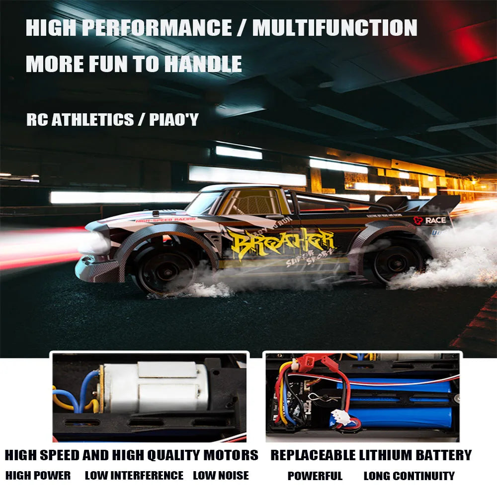 High-Speed 1:16 4WD RC Car – 2.4GHz Racing Drift Car with Powerful Li-ion Battery and All-Wheel Drive