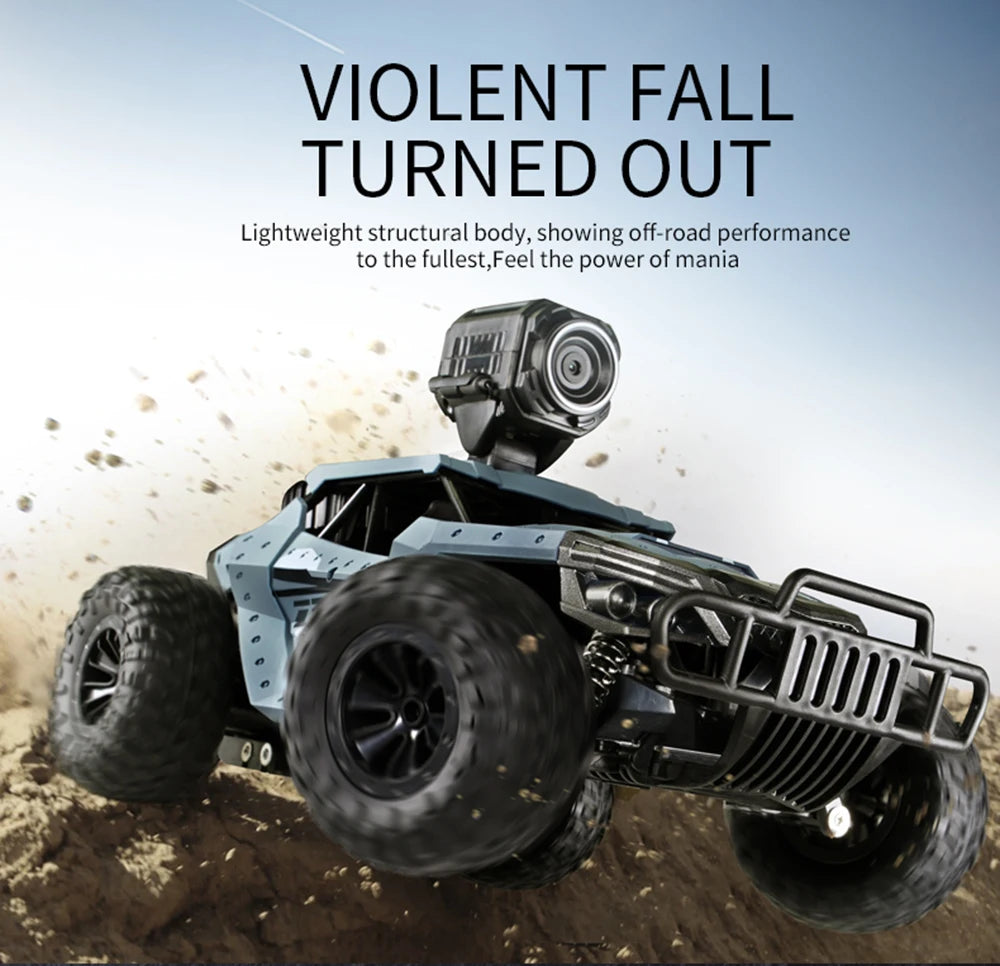 High-Speed RC Car with 720P HD FPV Camera – 1/16 Scale Off-Road Remote Control Monster Truck for Kids and Adults