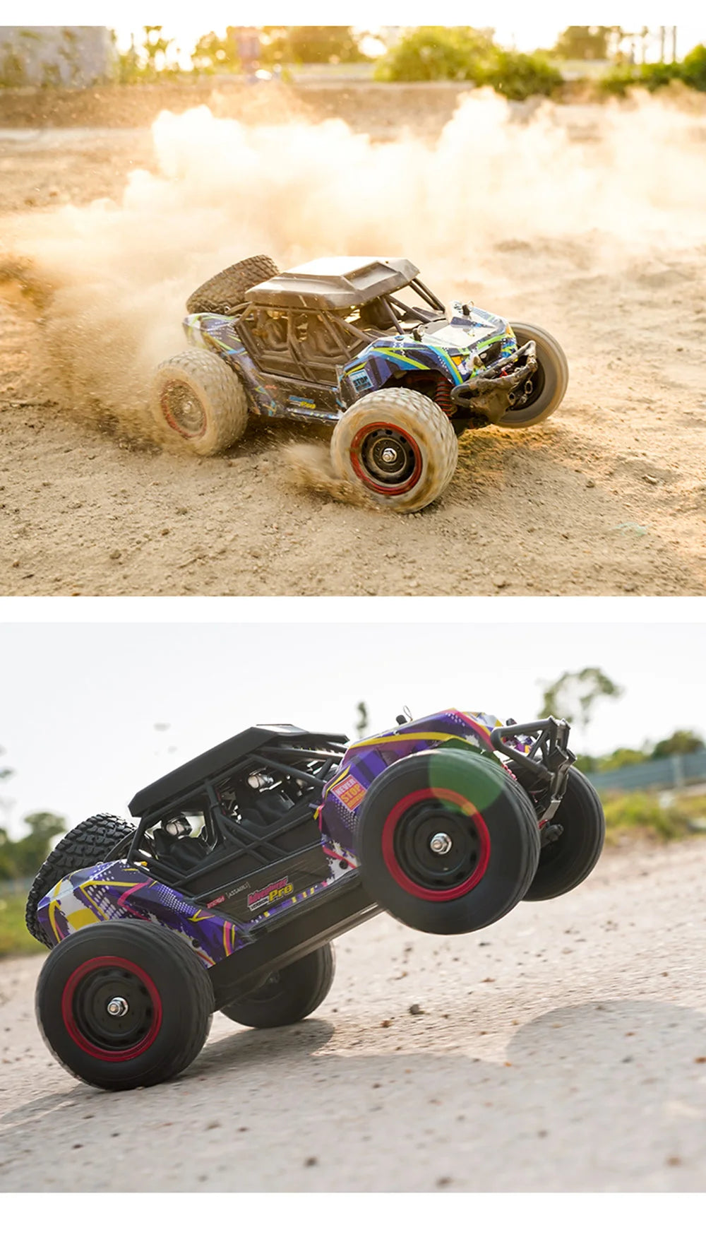 16106PRO 1:16 70KM/H 4WD RC Car With LED Remote Control Off-road Cars High Speed Drift Monster Truck vs Wltoys 144001 Kid Toys