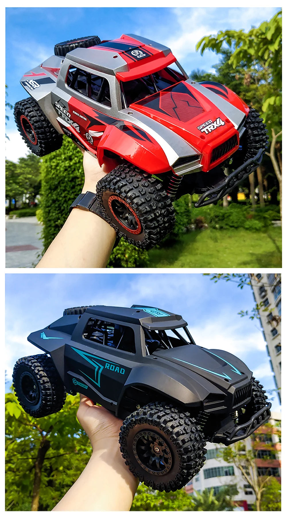 1:12 Scale RC Car – 2WD High-Speed All-Terrain Electric Toy with Rechargeable Battery for Kids and Adults