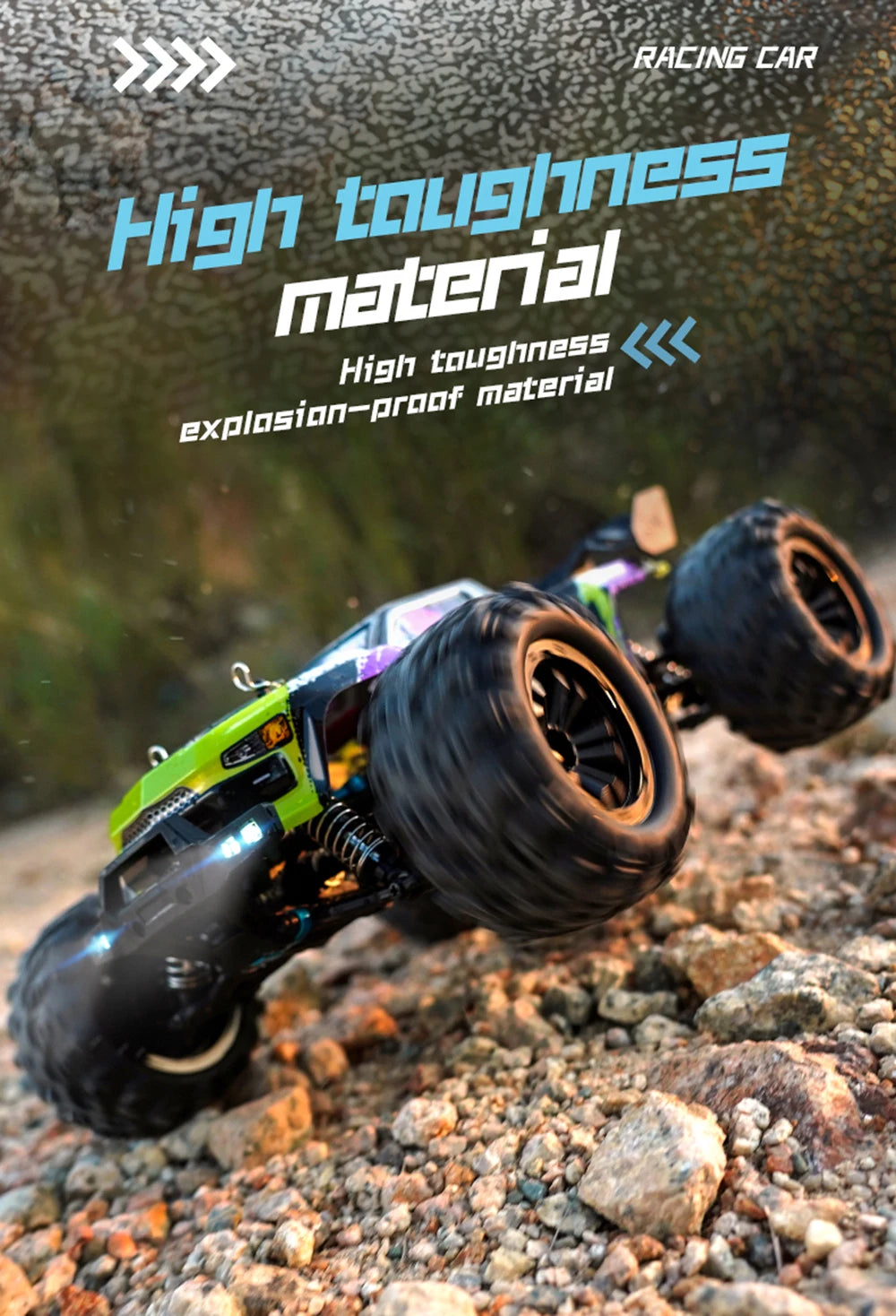 1:16 ZLL SG116MAX RC Car – 80KM/H 4WD High-Speed Off-Road Drift Monster Truck with LED Lights, Remote Control vs WLtoys 144001