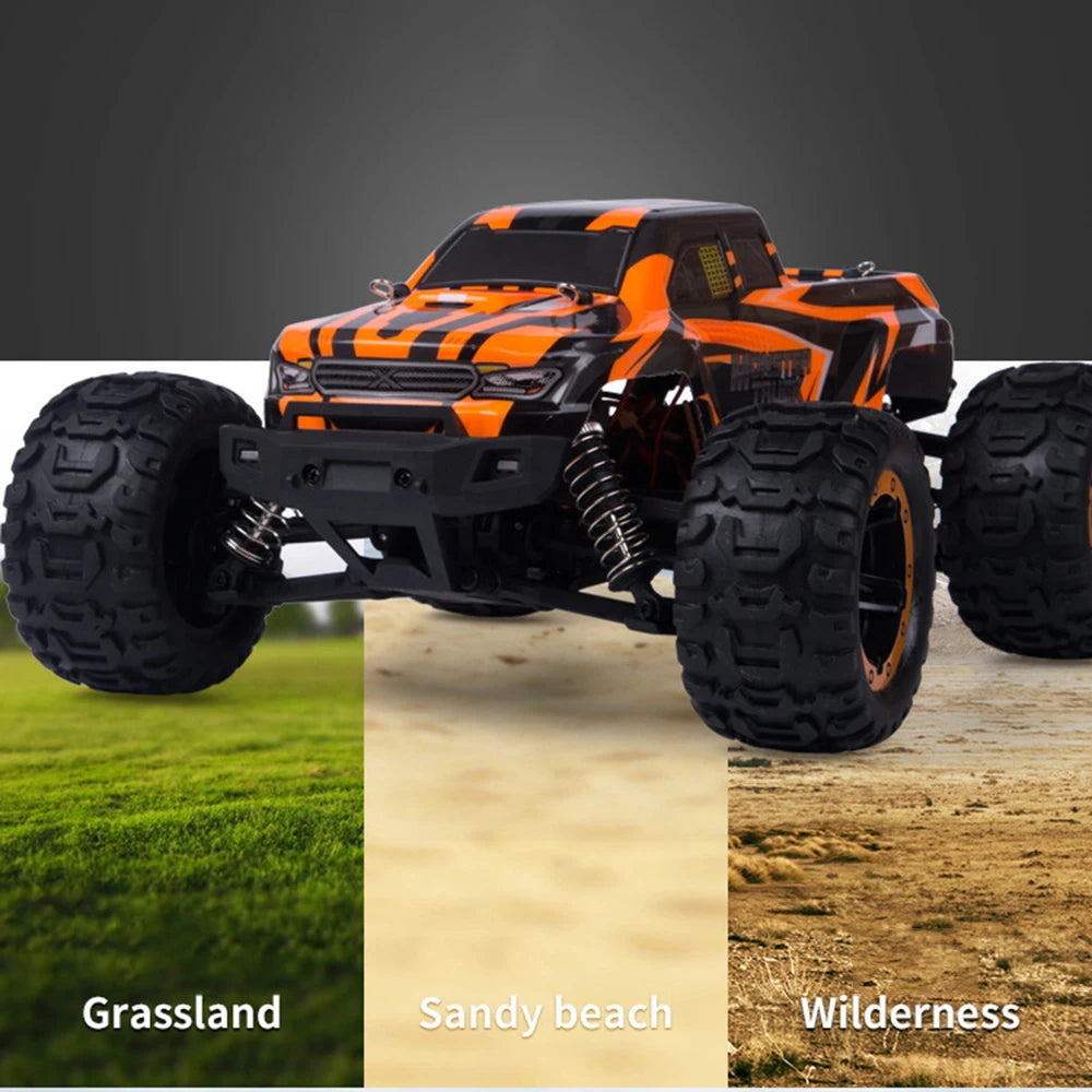 4WD 1:16 RC Car – Off-Road Buggy with LED Lights and 2.4G Remote for Boys and Children