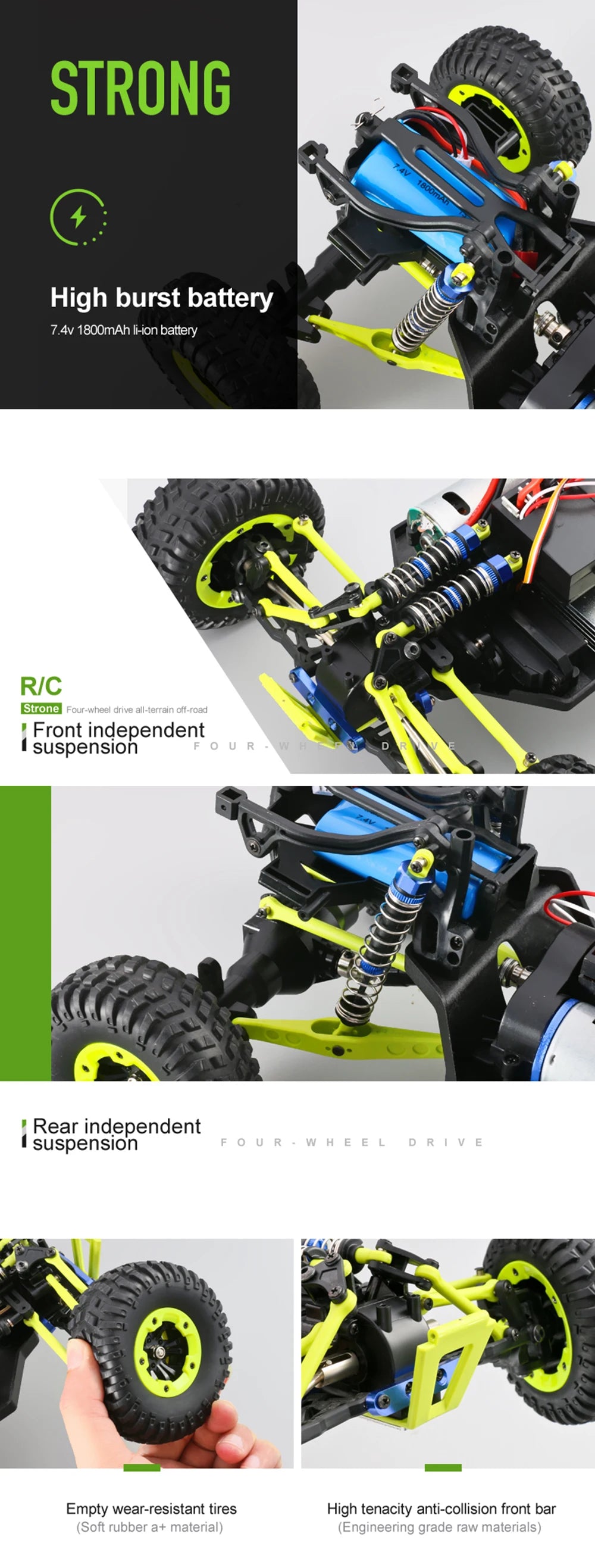 1:12 RC Car – 50KM/H 4WD High-Speed Monster Truck with 2.4G Remote Control, Off-Road Racing Buggy vs Wltoys 144001