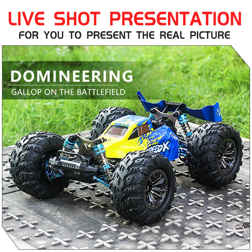 70KM/H XLF F17/F16 RC Car – 4WD Brushless Electric High-Speed Off-Road Drift Racing Car vs WLtoys 144001